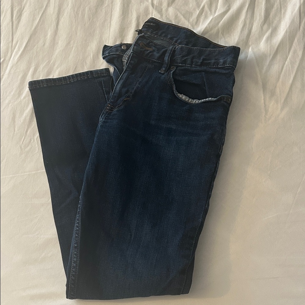 Banana Republic Men's Deep Blue Skinny Jeans 31x30